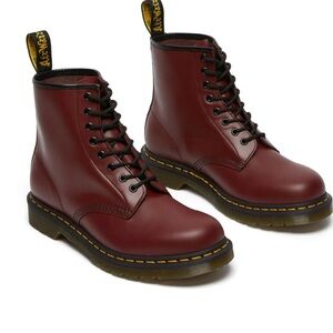 Dr. Martens Cherry Red 1460 Combat Boots